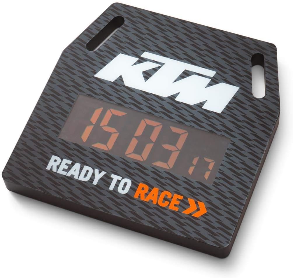 branded wall clock with digital display