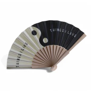 branded bamboo hand fan