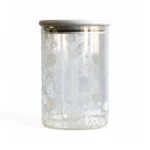branded glass Storage jar with airtight lid